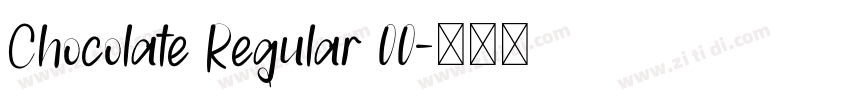Chocolate Regular 00字体转换